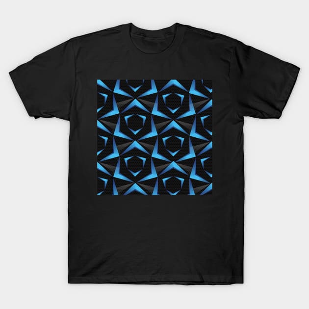 Mix blue black T-shirt T-Shirt by luzera